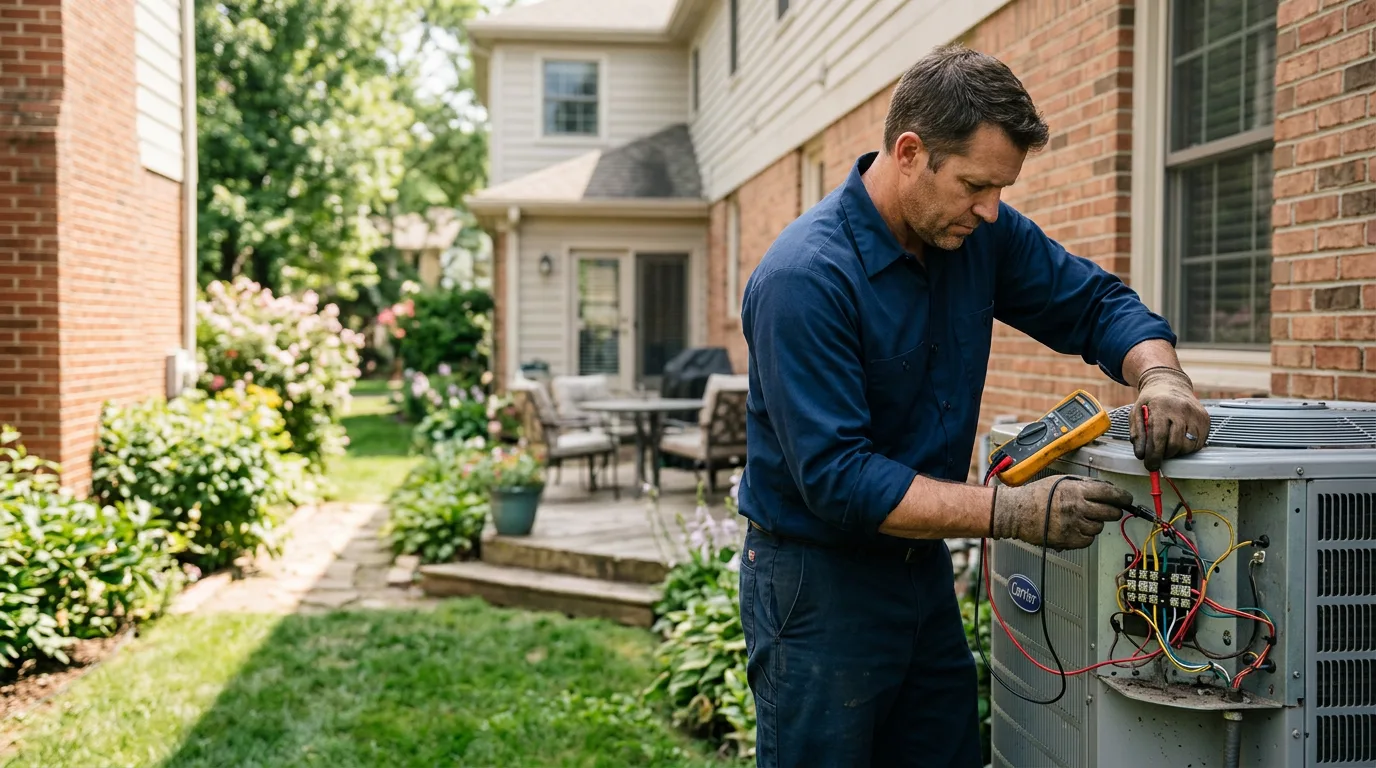 HVAC technician working near Ripley, WV